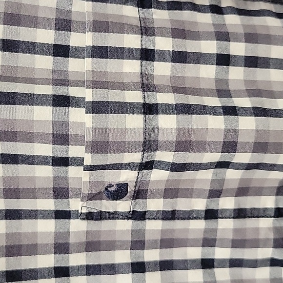 Carhartt Black/Gray Gingham, Short-sleeved, Button-down, Size Large - Picture 2 of 5